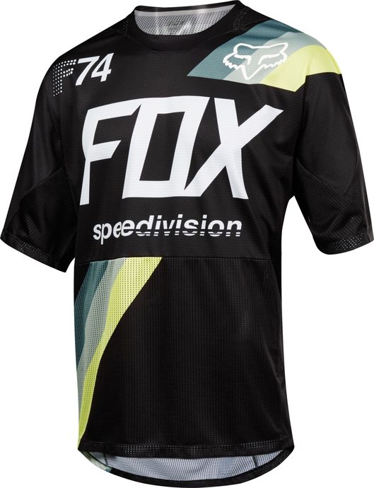 FOX Demo Ss Drafter Jersey, black