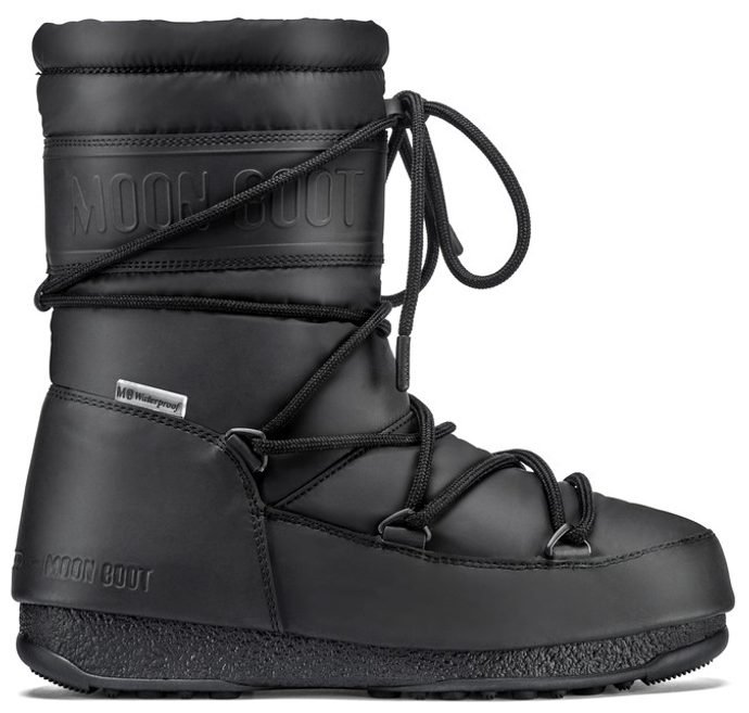 MOON BOOT MID RUBBER WP black