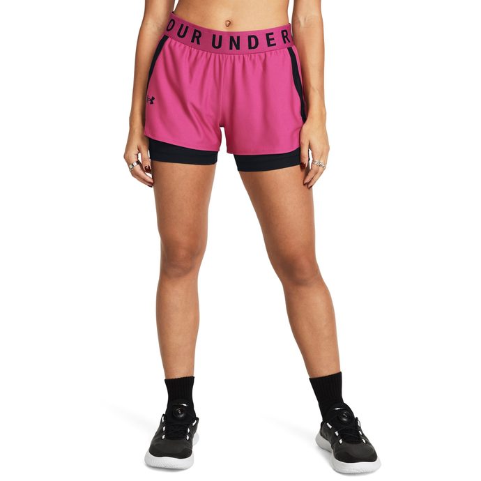 UNDER ARMOUR Play Up 2in1 Shorts , Astro Pink / Black / Black