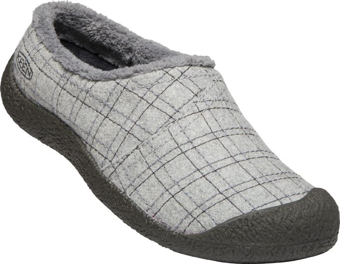 KEEN HOWSER WRAP SLIDE W, grey felt/plaid