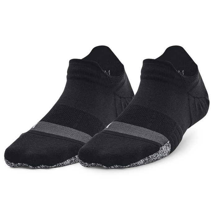 UNDER ARMOUR UA Breathe 2 No Show Tab 2pk, Black