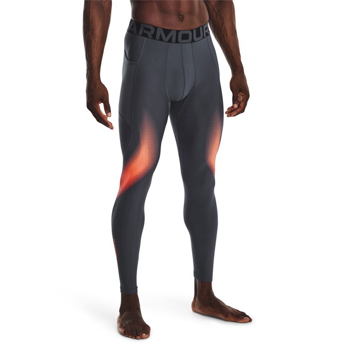  UA HG Armour Novelty Lgs, Gray - men's compression leggings  - UNDER ARMOUR - 35.88 € - outdoorové oblečení a vybavení shop