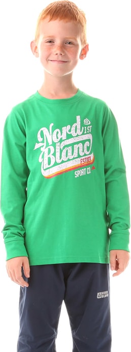 NORDBLANC NBFKT5974L SHOW amazon green - children's long sleeve t-shirt