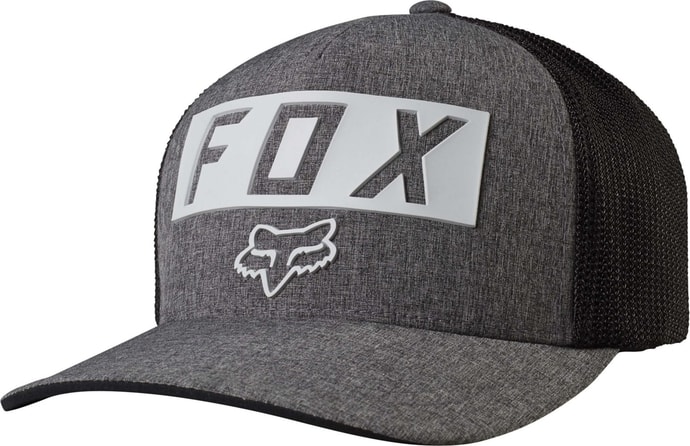 FOX Moth Stacked Flexfit, heather graphit