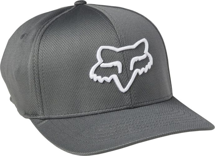 FOX Lithotype Flexfit 2.0 Hat, Grey/White