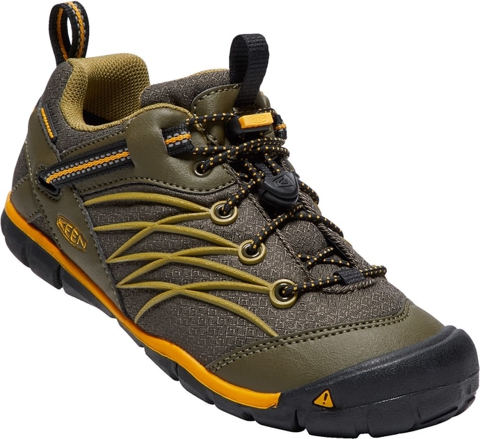 KEEN CHANDLER CNX WP JR, dark olive/citrus