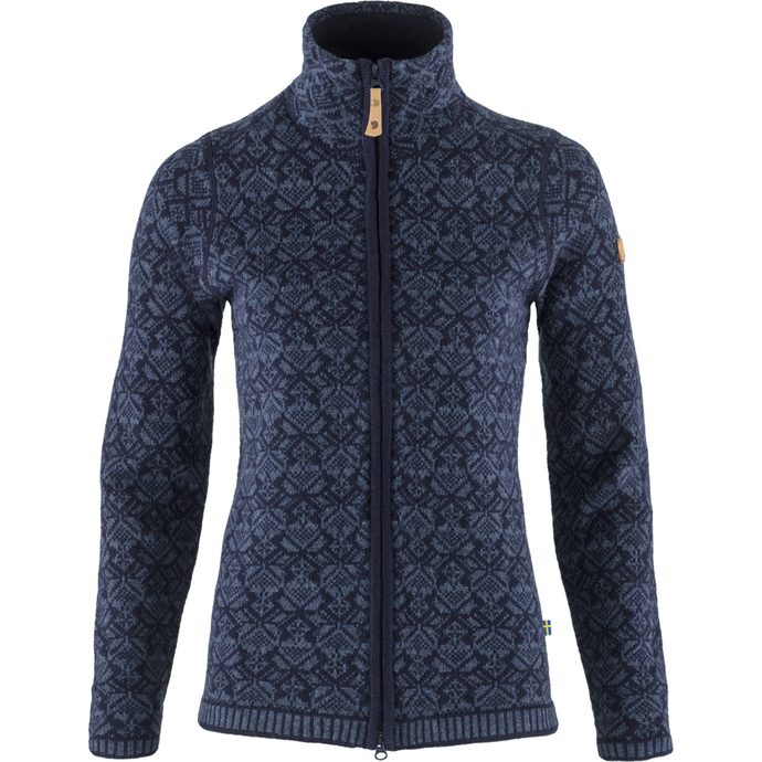 FJÄLLRÄVEN Snow Cardigan W Dark Navy