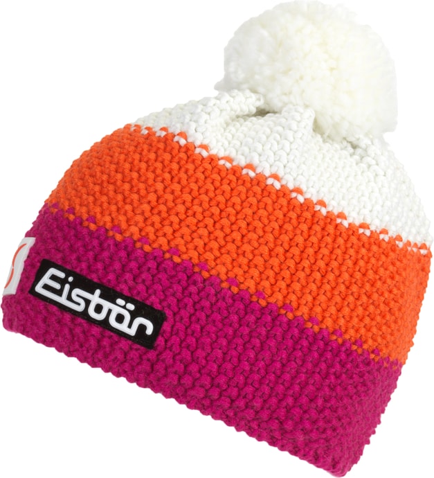 EISBÄR Star Pompon MÜ SP, deep pink/dark orange/white