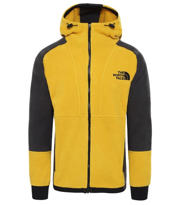 THE NORTH FACE 94RAGE CL FLC HOODIE LEOPARD YELLOW/ASPHALT GR