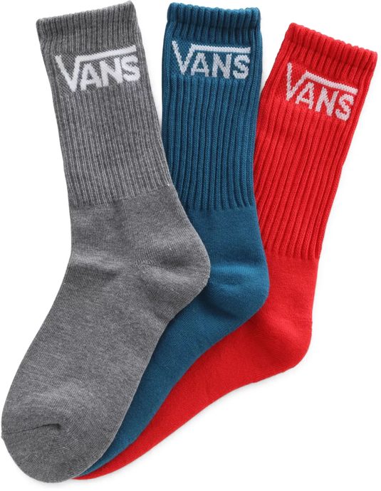 VANS BY CLASSIC CREW BOYS (1-6, 3PK) High Risk Red