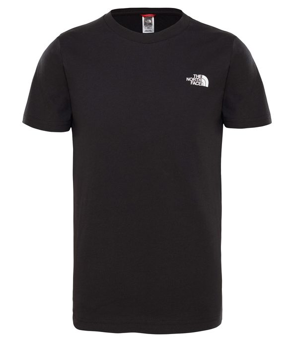 THE NORTH FACE Y SS SIMPLE DOME TEE, TNFBLACK/TNFWHT