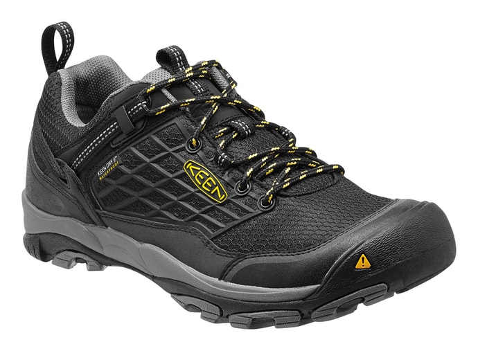 KEEN SALTZMAN WP black/yellow - pánské boty trekové