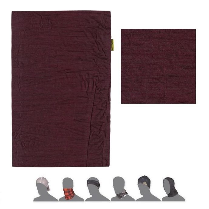 SENSOR TUBE MERINO AIR scarf multifunctional dark burgundy