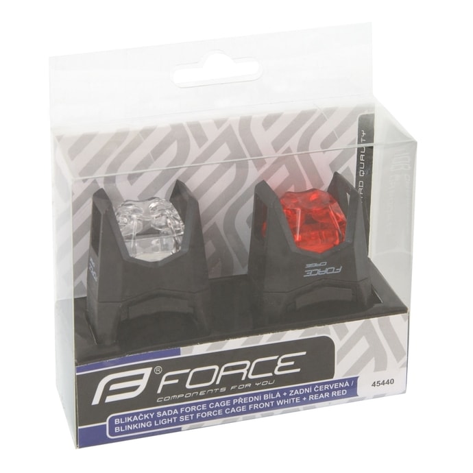 FORCE CAGE front white + rear red