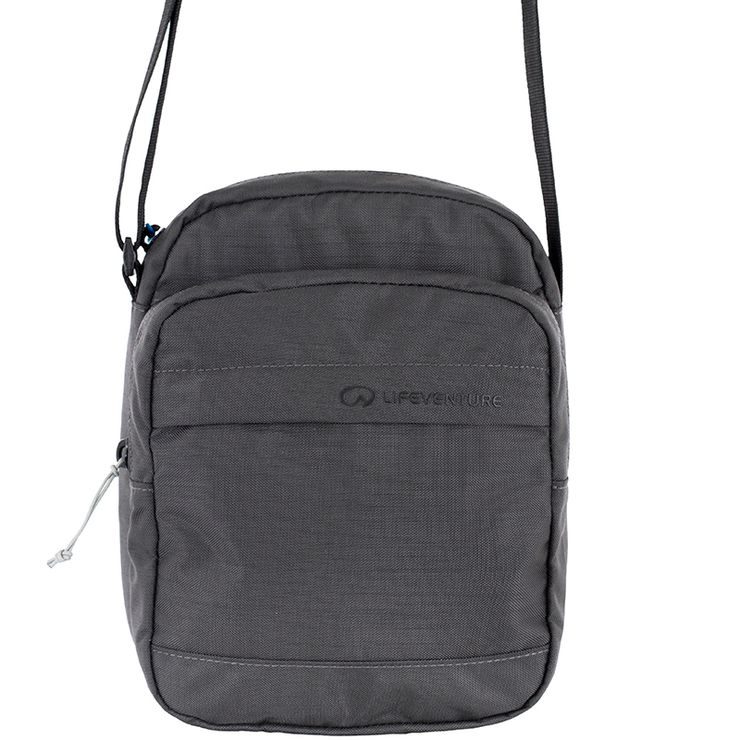 LIFEVENTURE RFiD Shoulder Bag Recycled, grey