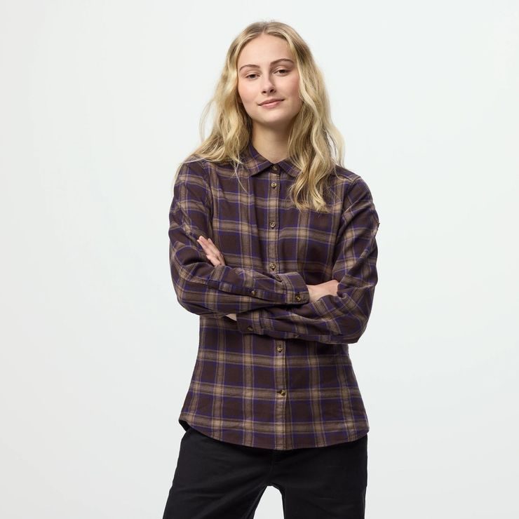 FJÄLLRÄVEN Övik Classic Flannel Shirt W Mais Yellow-Fossil