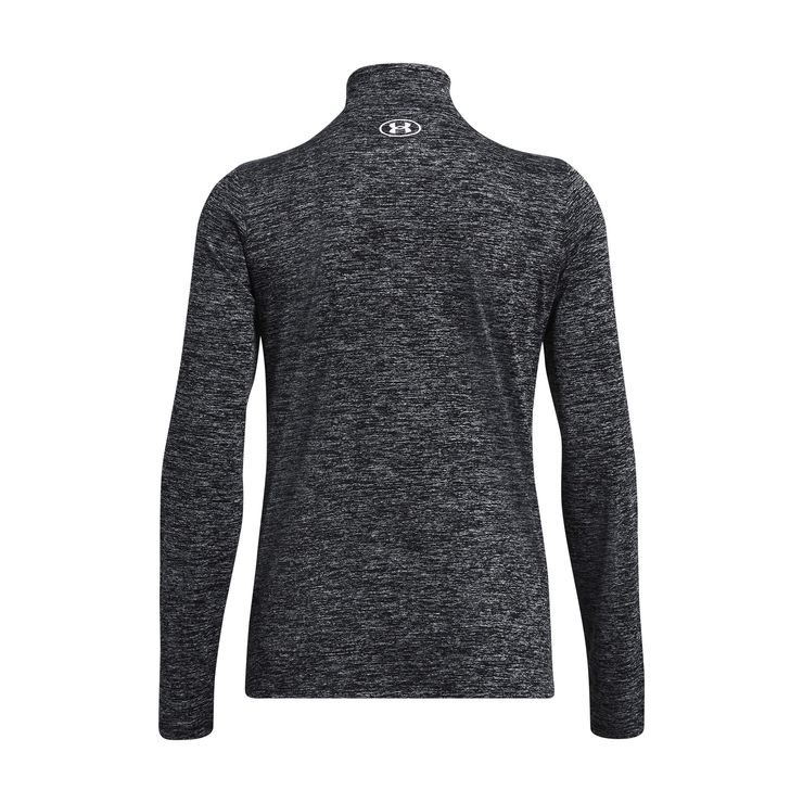UNDER ARMOUR Tech 1/2 Zip Twist, Black / White