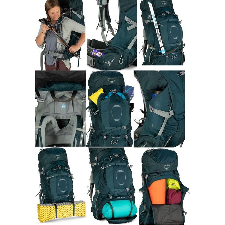 OSPREY ARIEL PLUS 70, black