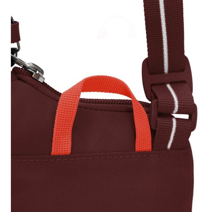 PACSAFE GO TECH CROSS BODY garnet red