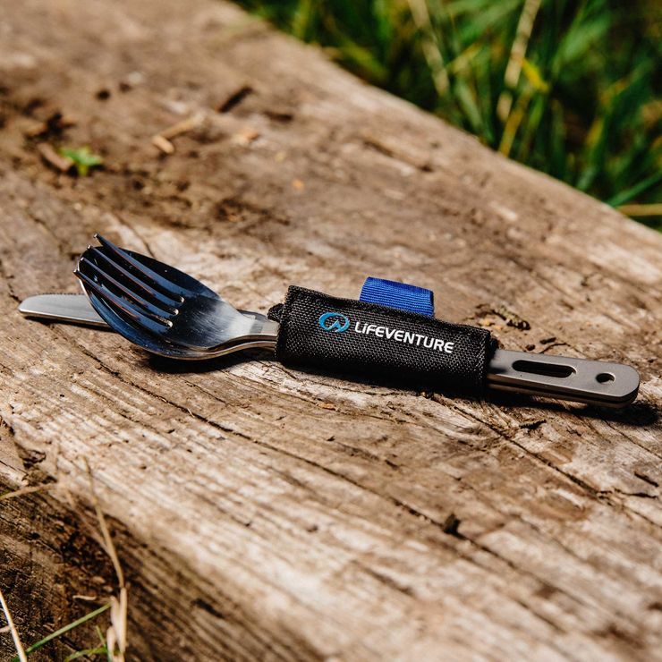 LIFEVENTURE Knife Fork Spoon Set - Titanium