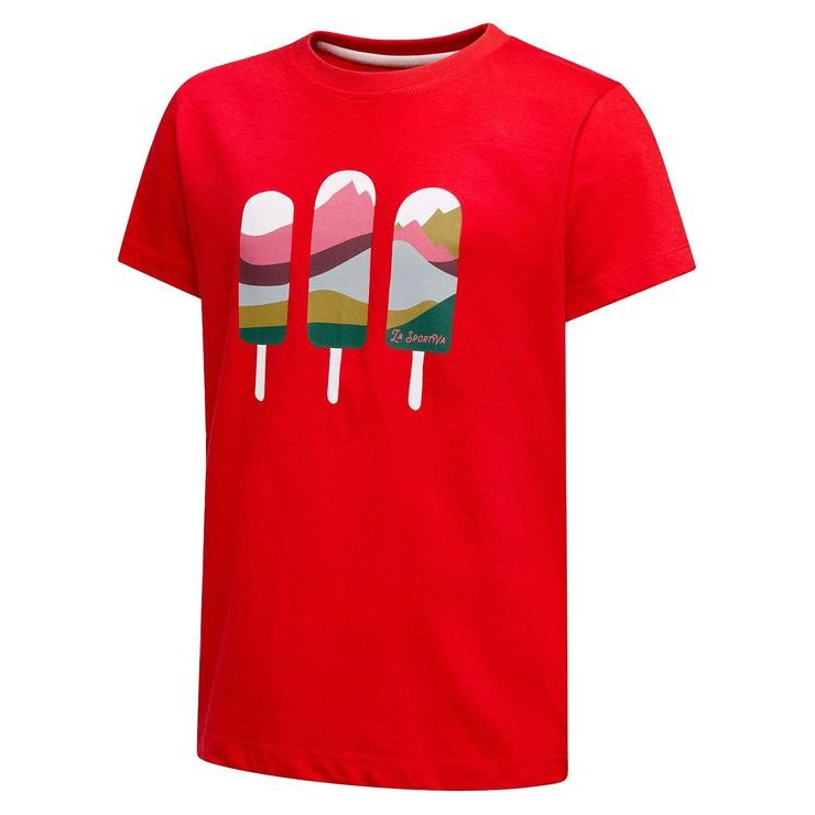 LA SPORTIVA Icy Mountains T-Shirt K, Mountain Red