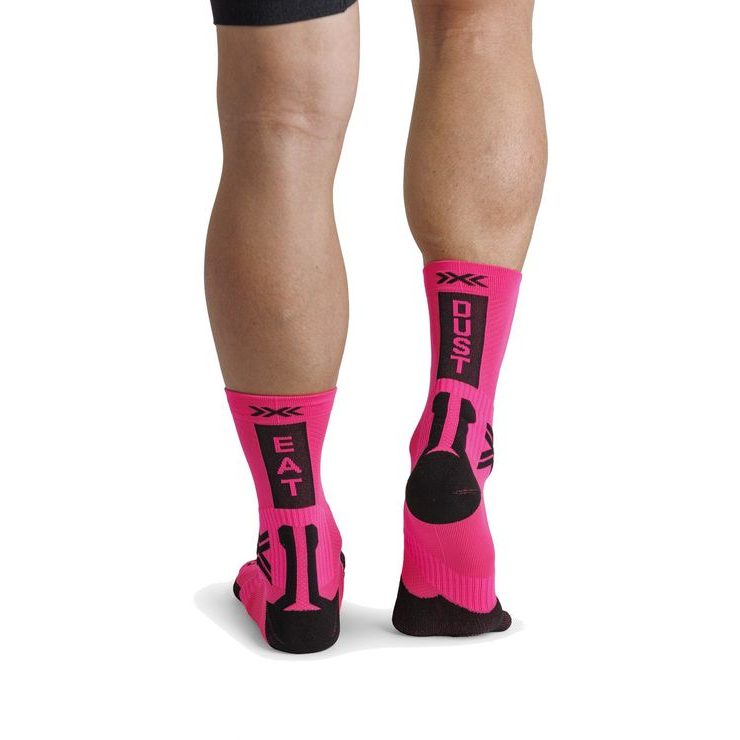 X-BIONIC X-SOCKS BIKE PERFORM CREW FLUO PINK/X BLACK