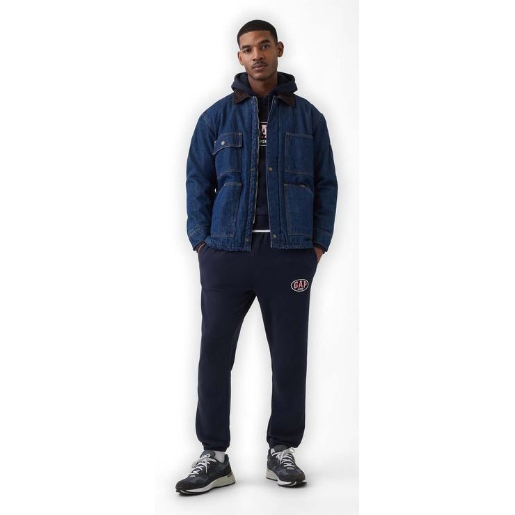 GAP 887933-03 Tepláky s logem VintageSoft Tmavě modrá