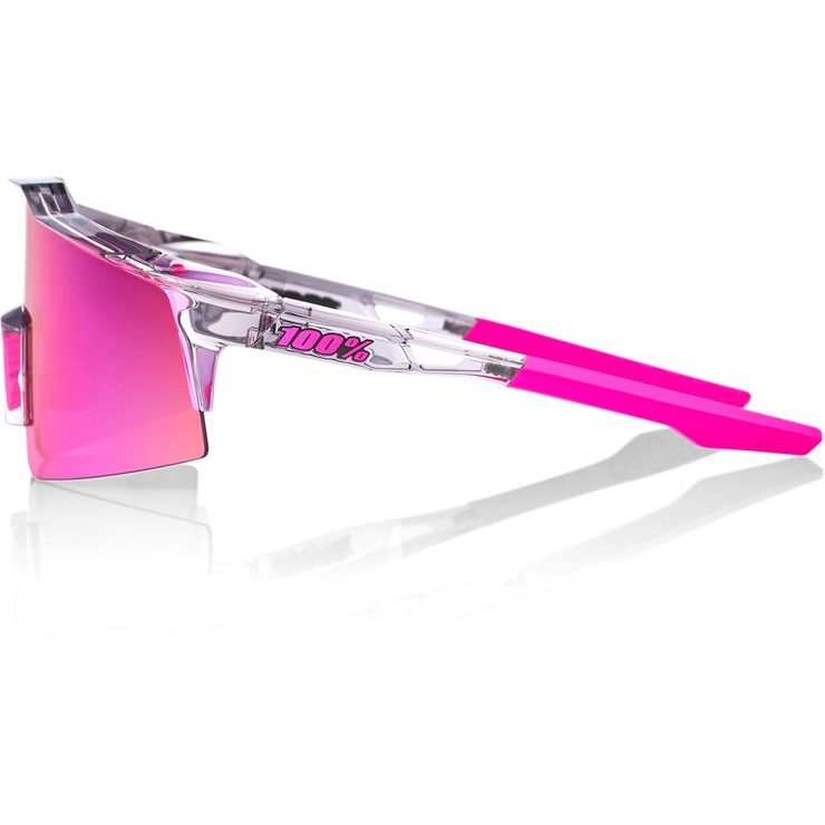 100% SPEEDCRAFT SL - Polished Translucent Grey - Purple Multilayer Mirror Lens