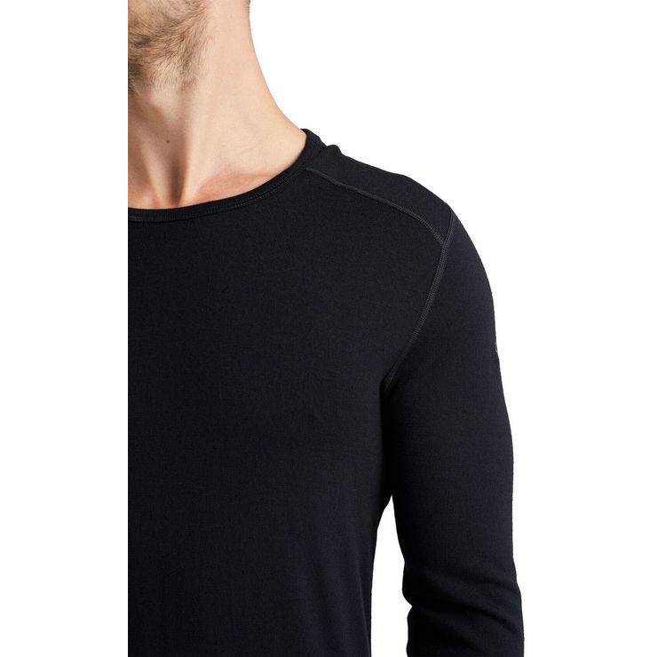 ICEBREAKER MEN 260 TECH LS CREWE, BLACK