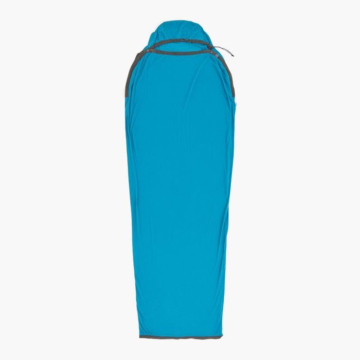 SEA TO SUMMIT Breeze Sleeping Bag Liner - Mummy w/ Drawcord Blue Atoll