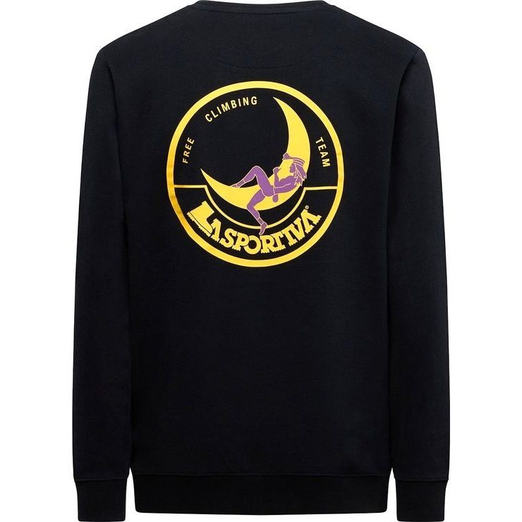 LA SPORTIVA Climbing on the Moon Sweatshirt M Nero/Giallo