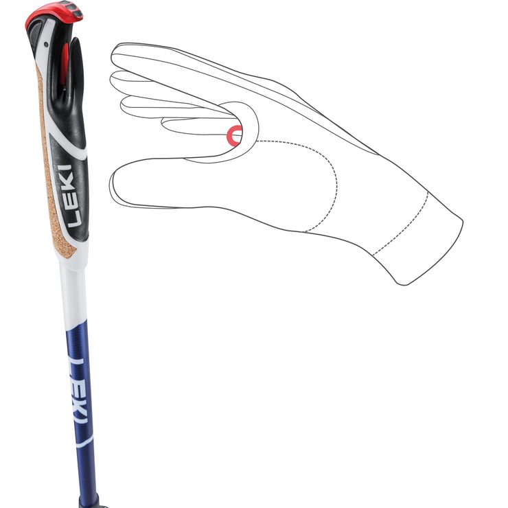 LEKI Smart Supreme, midnightblue dark metallic-darkblue-white