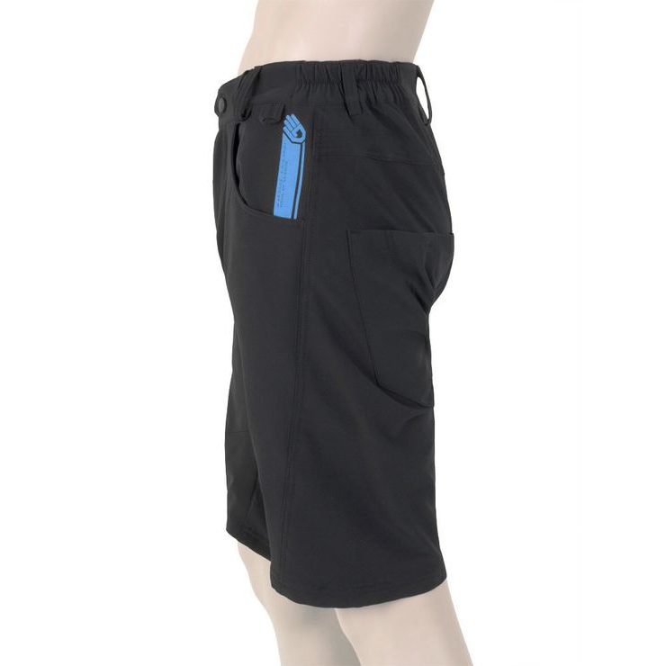 SENSOR CYKLO CHARGER pánské kraťasy volné, černá