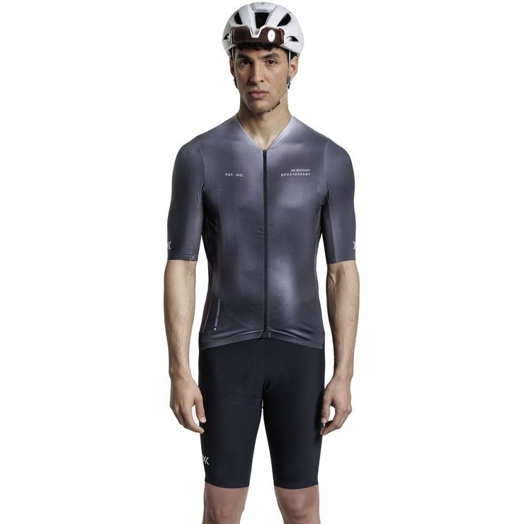 X-BIONIC COREFUSION AERO JERSEY SS MEN DARK MONOCHROMATIC HEATMAP