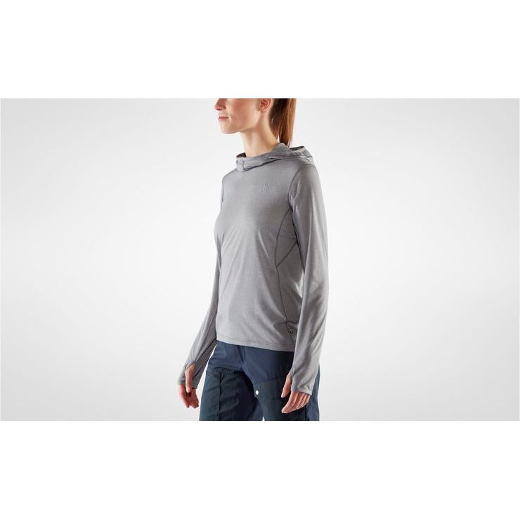 FJÄLLRÄVEN Abisko Sun-hoodie W Shark Grey