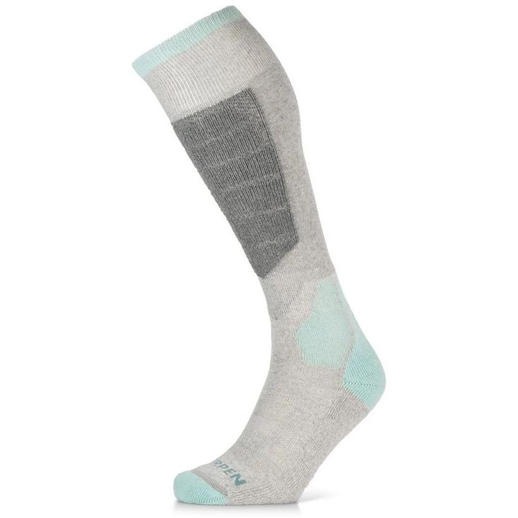 LORPEN WOOL SKI MIDWEIGHT, LIGHT GREY