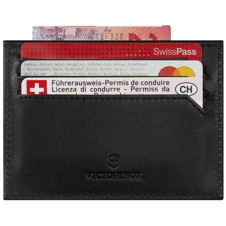 VICTORINOX Altius Alox Slim Card Case, Black