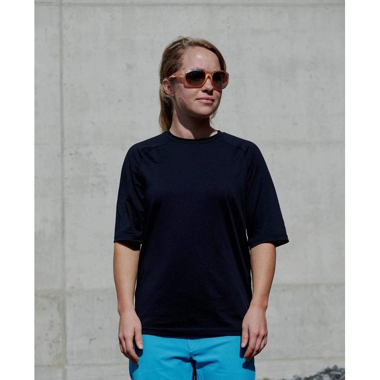 POC W's Reform Enduro Light Tee Uranium Black