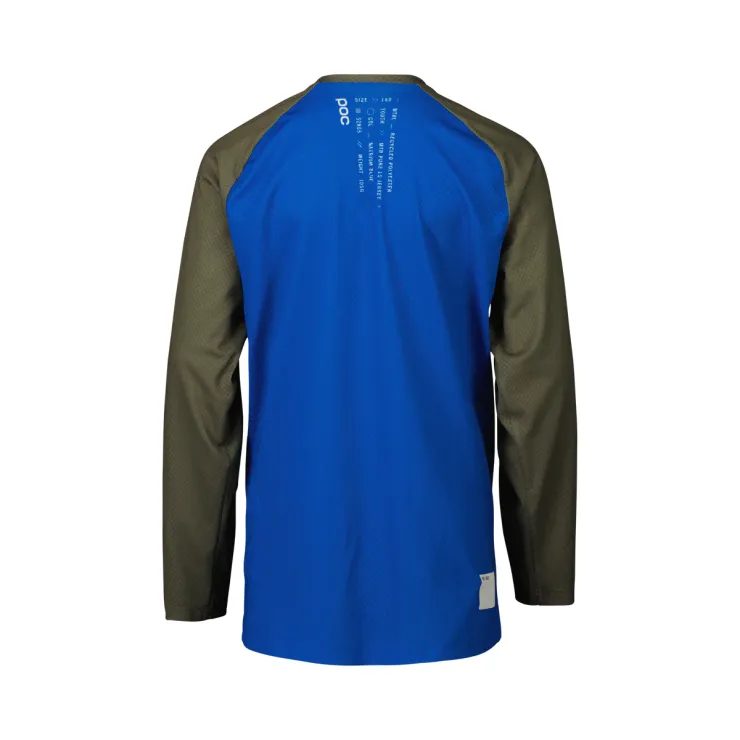 POC Y's Essential MTB LS Jersey Natrium Blue/Epidote Green