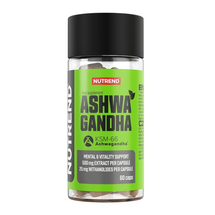 NUTREND Ashwagandha, 60 kapslí