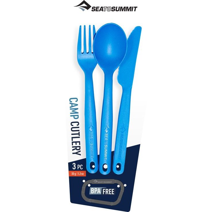 SEA TO SUMMIT Camp Cutlery Set [3 Piece] Cendre Blue