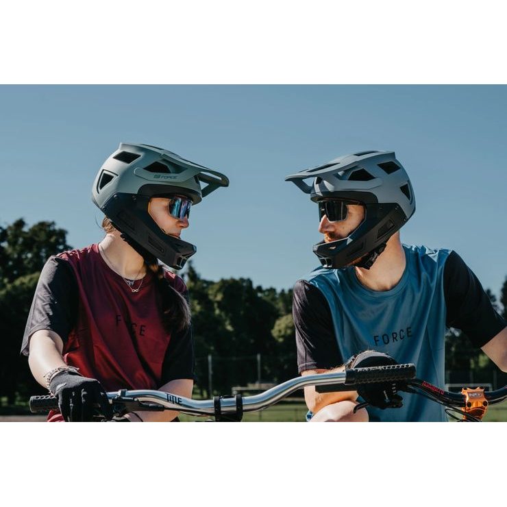 FORCE MTB RULES kr. rukáv, modrý