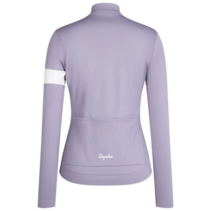 RAPHA Dámský cyklistický termodres Core s dlouhým rukávem Light Purple/bílá