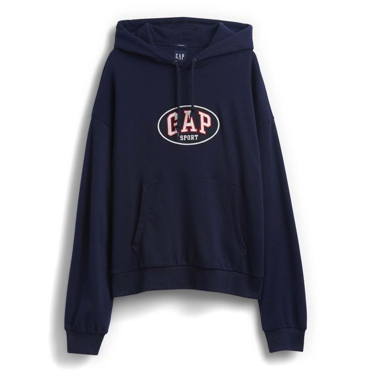 GAP 887935-01 Oversize mikina s logem VintageSoft Tmavě modrá