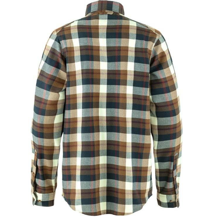 FJÄLLRÄVEN Fjällglim Shirt M Wood Brown-Chalk White