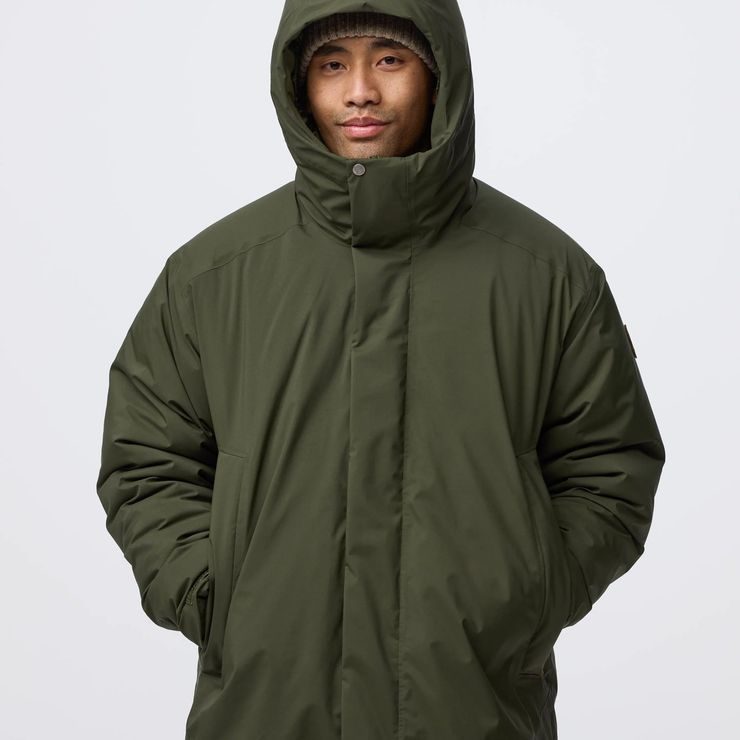FJÄLLRÄVEN Övik GTX Padded Parka M Suede Brown