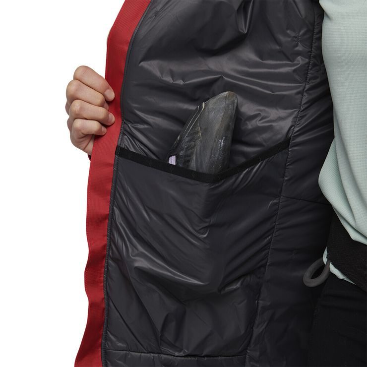 BLACK DIAMOND W BELAY PARKA Coral Red
