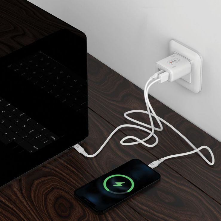 SKROSS DC57-PD65 USB A+C nabíjecí adaptér Power charger 65W GaN EU, Power Delivery, typ C