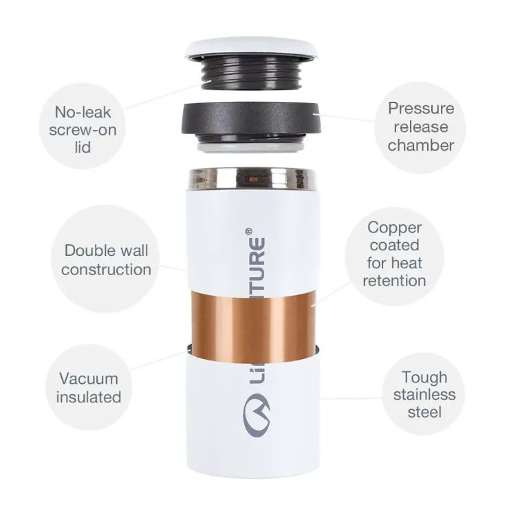 LIFEVENTURE Thermal Mug 300ml matt black