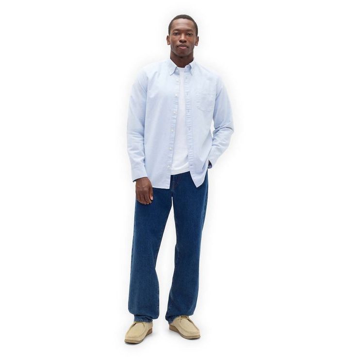 GAP 787781-00 Košile Oxford s logem Modrá